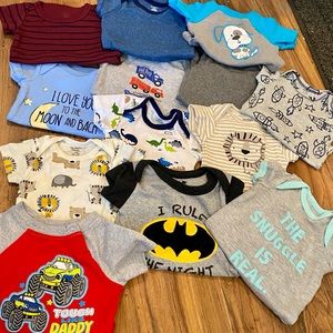 Lot of 0-3 month onesies